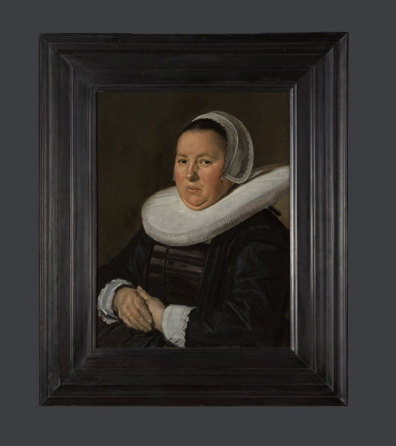 Portrait of a Middle-Aged Woman with Hands Folded