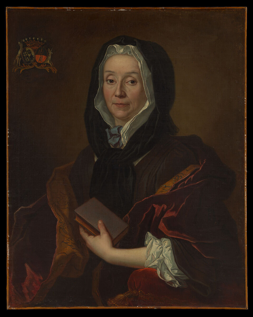 Portrait of a Woman Holding a Book