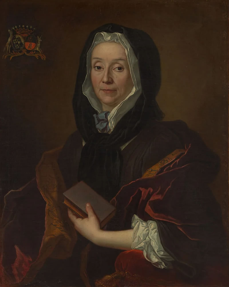 Portrait of a Woman Holding a Book