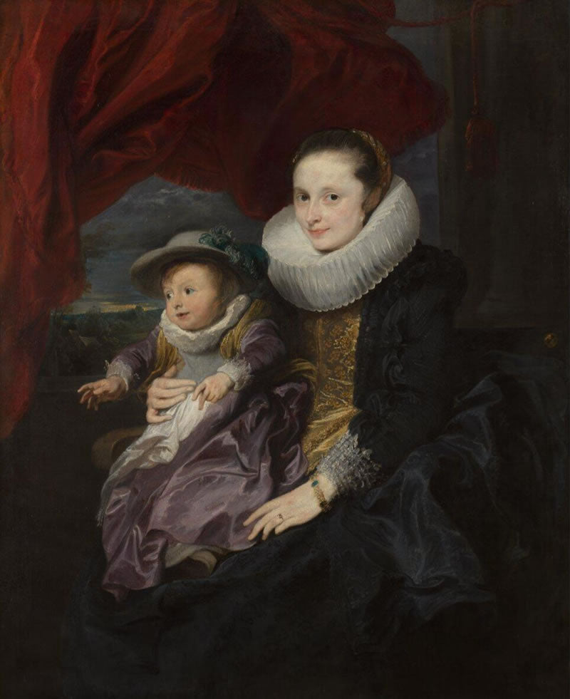Portrait of a Woman and Child