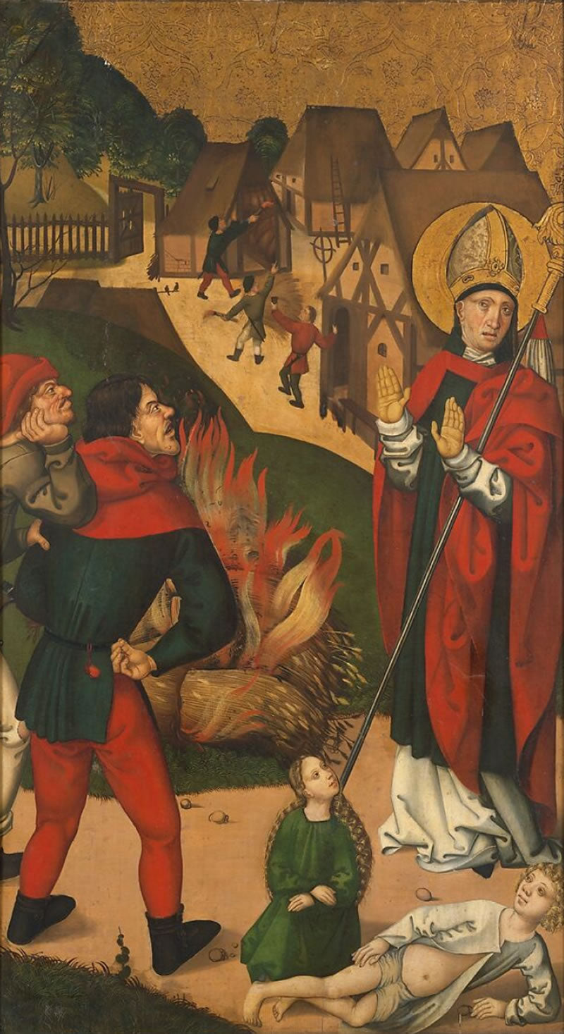 Saint Remigius and the Burning Wheat