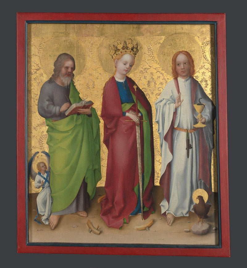Saints Matthew, Catherine of Alexandria and John the Evangelist