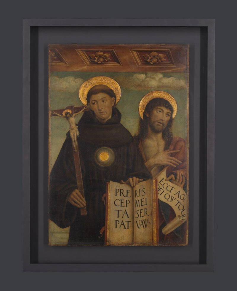 Saints Nicholas of Tolentino and John the Baptist