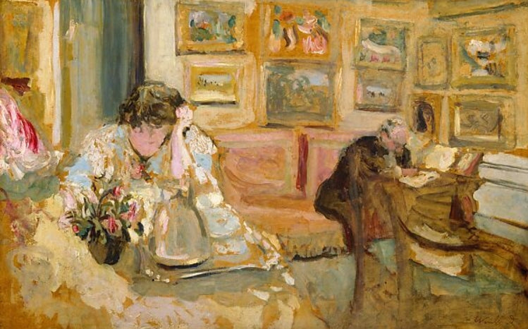 Jos and Lucie Hessel in the Small Salon, Rue de Rivoli