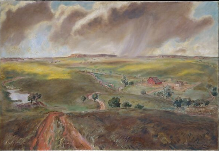 Spring Shower (Western Kansas Landscape)