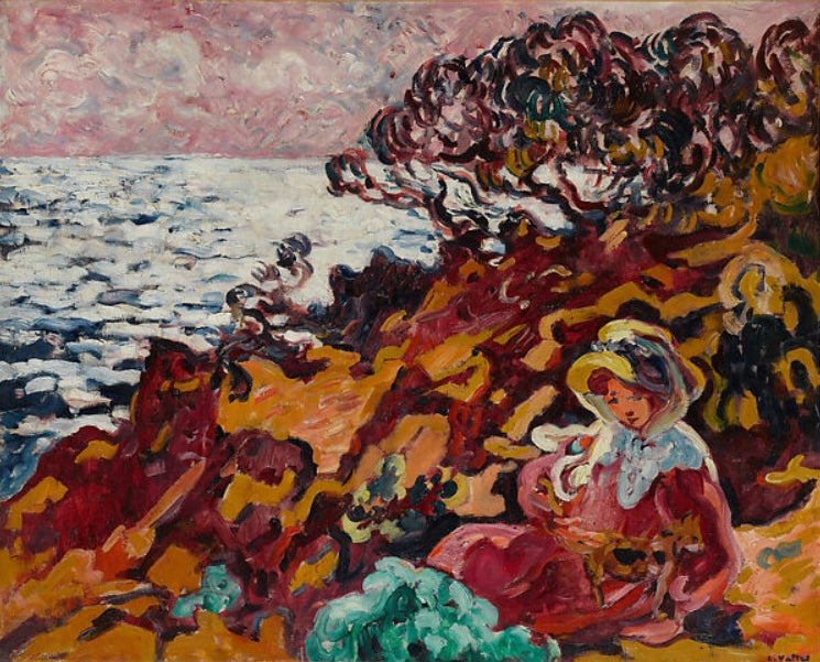 Woman on the Seashore (Jeune Femme sur les rochers à Anthéor)