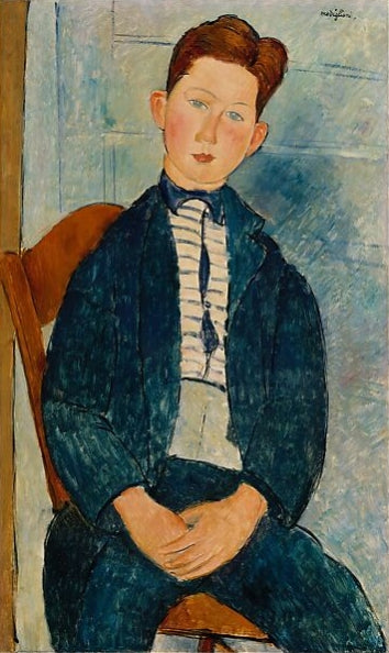 Boy in a Striped Sweater