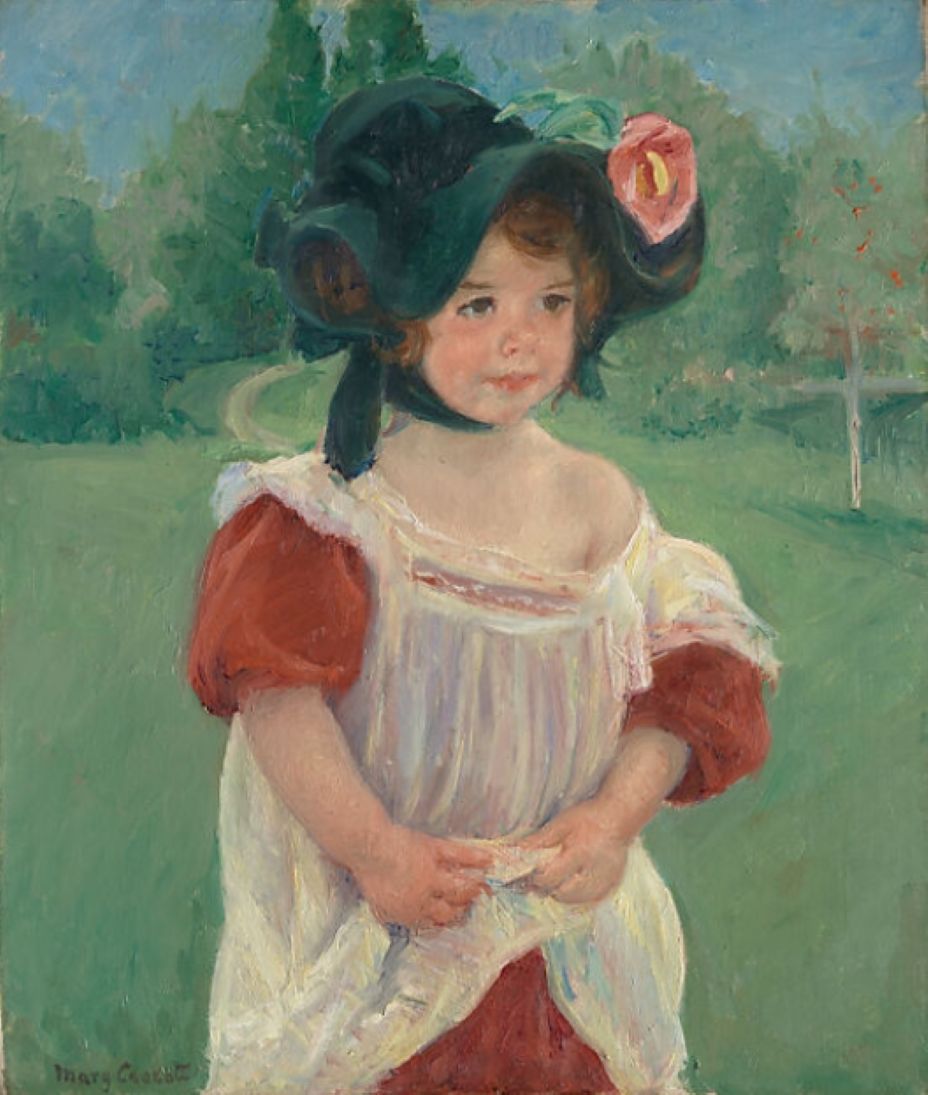Spring: Margot Standing in a Garden (Fillette dans un jardin)