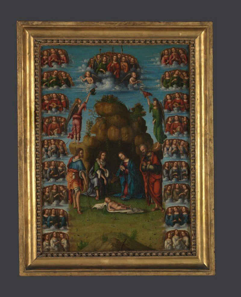 The Adoration of the Shepherds with the Nine Choirs of Angels