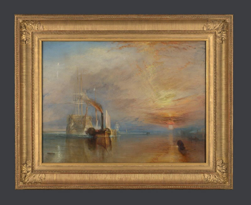 The Fighting Temeraire tugged to her last berth to be broken up, 1838
