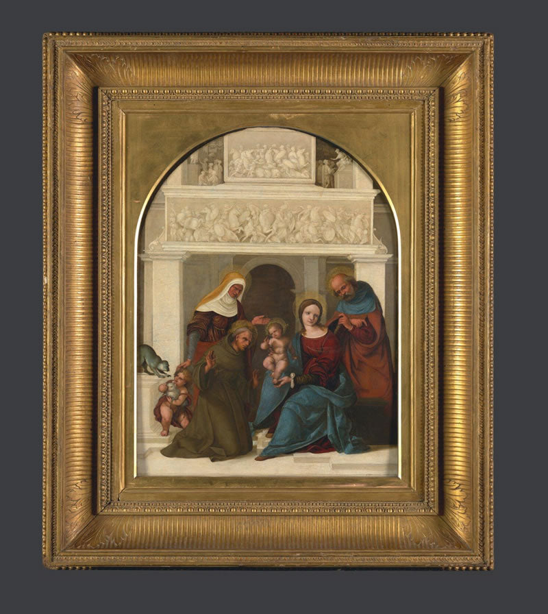 The Holy Family with Saints Elizabeth, Francis and John the Baptist