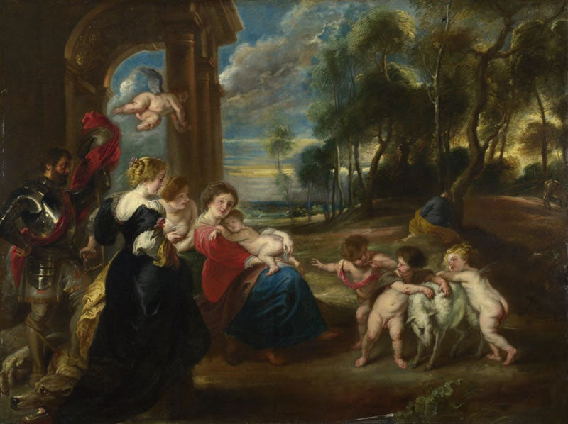 The Holy Family with Saints in a Landscape
