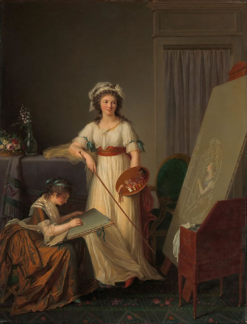 The Interior of an Atelier of a Woman Painter