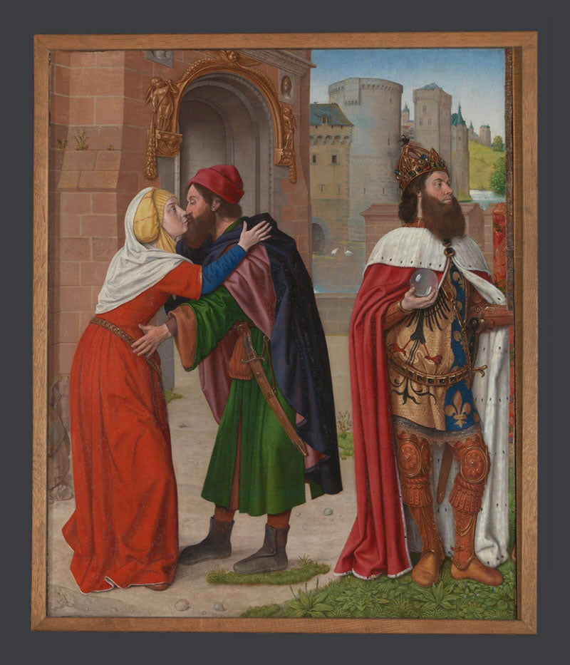 The Meeting of Saints Joachim and Anne at the Golden Gate; Charlemagne