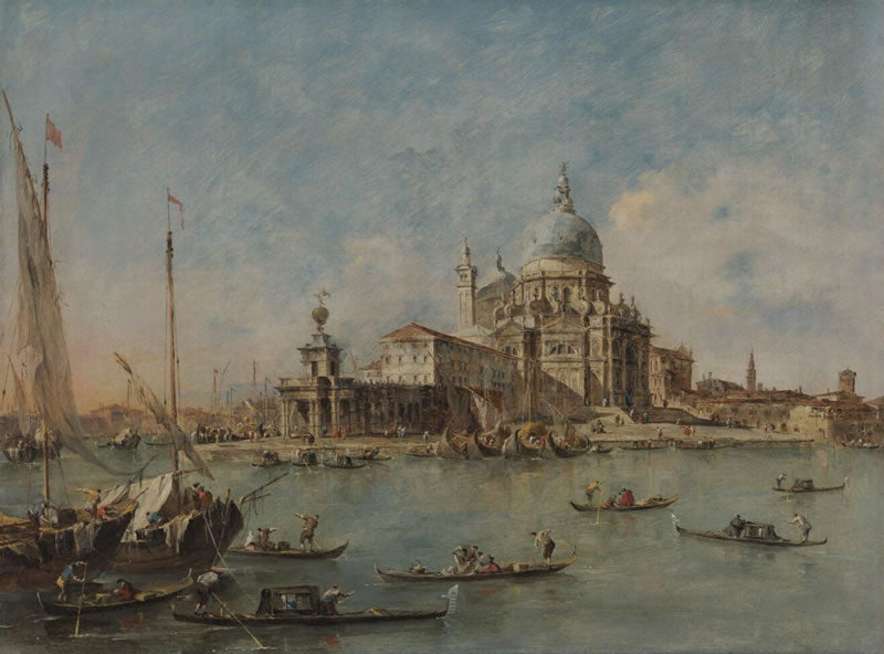 Venice: The Punta della Dogana with S. Maria della Salute