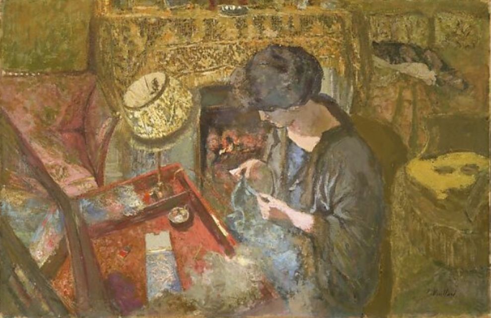 The Small Drawing-Room: Mme Hessel at Her Sewing Table