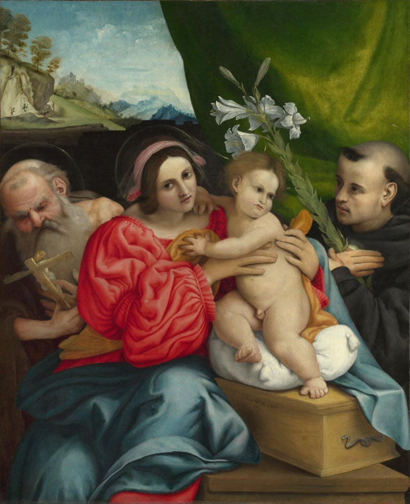 The Virgin and Child with Saints Jerome and Nicholas of Tolentino