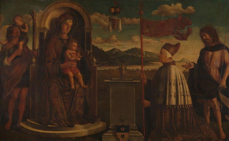The Virgin and Child with Saints Christopher and John the Baptist, and Doge Giovanni Mocenigo