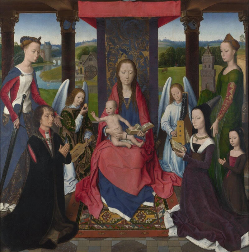 The Virgin and Child with Saints and Donors (The Donne Triptych)