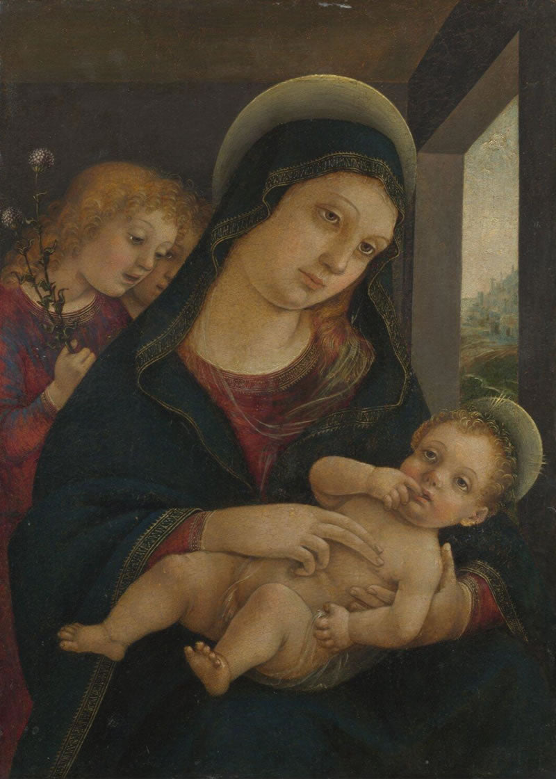 The Virgin and Child with Two Angels