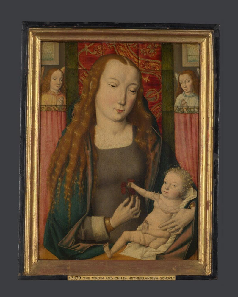 The Virgin and Child with Two Angels
