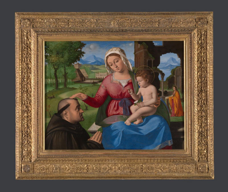 The Virgin and Child with a Tonsured Supplicant and Saint Catherine