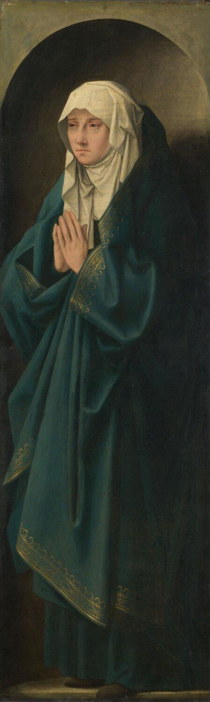The Virgin Standing in a Niche