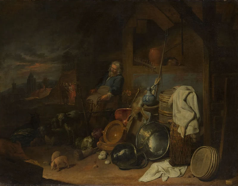The Yard of the Inn at Emmaus