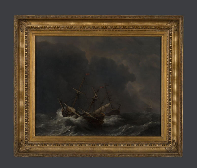Three Ships in A Gale