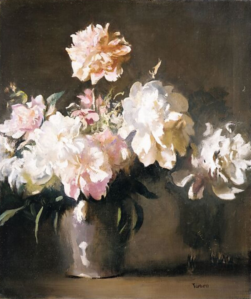 Still Life: Vase of Peonies