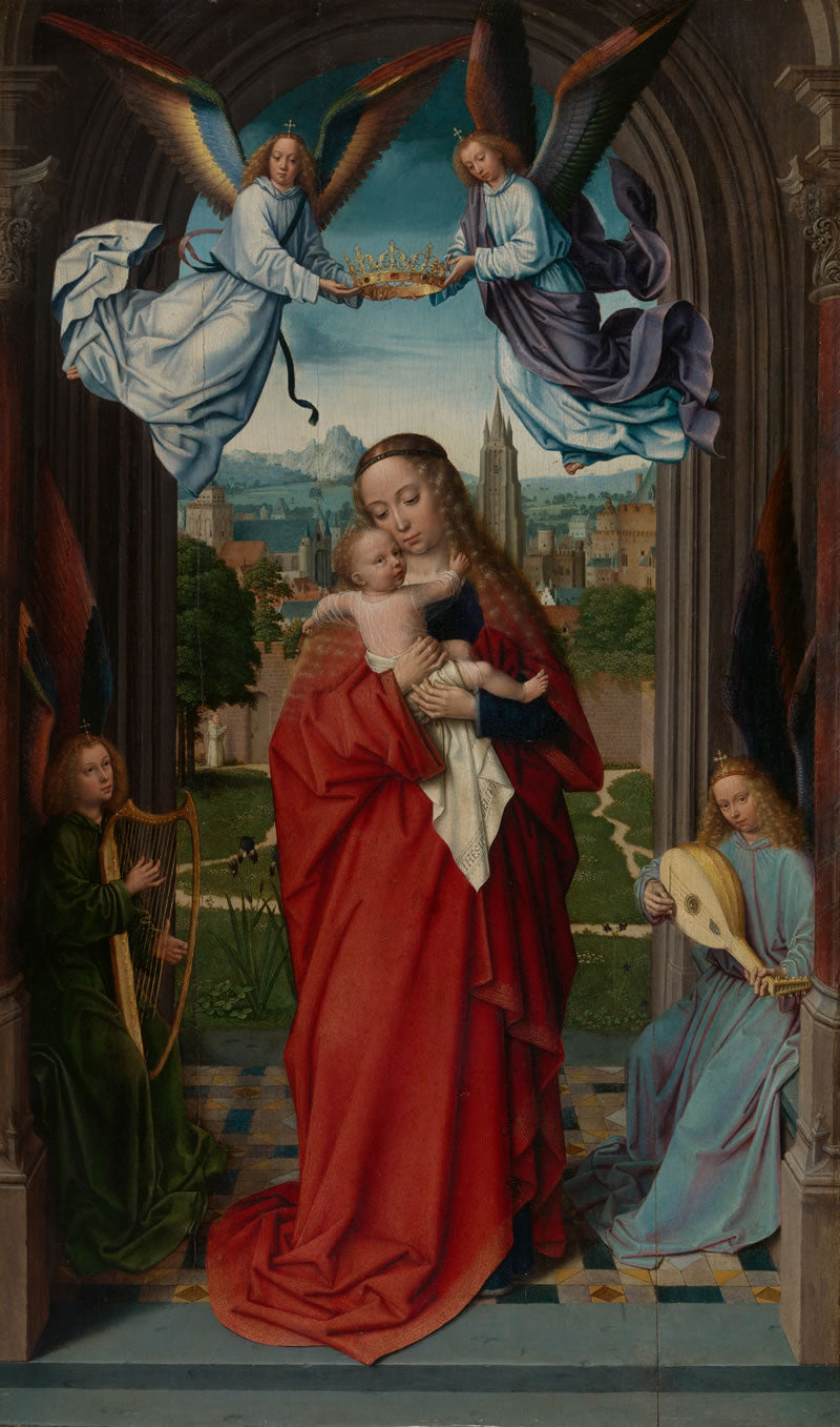 Virgin and Child with Four Angels