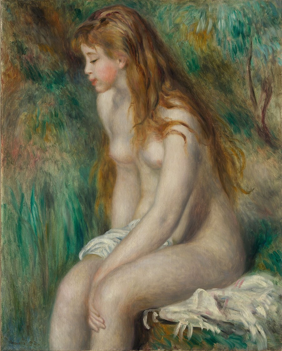Young Girl Bathing