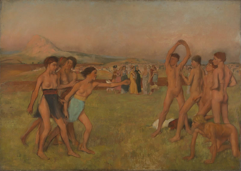 Young Spartans Exercising
