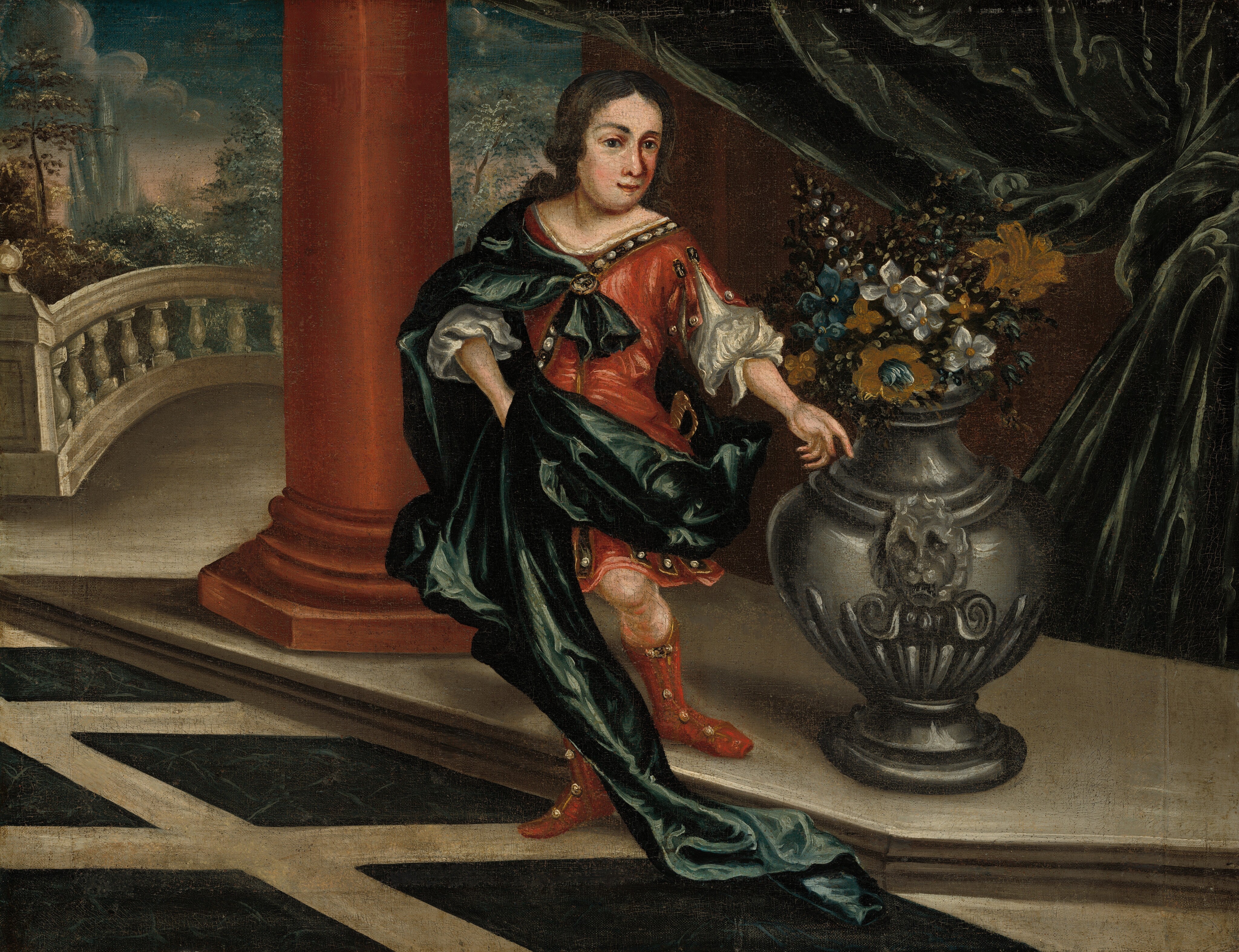 Young Man on a Terrace