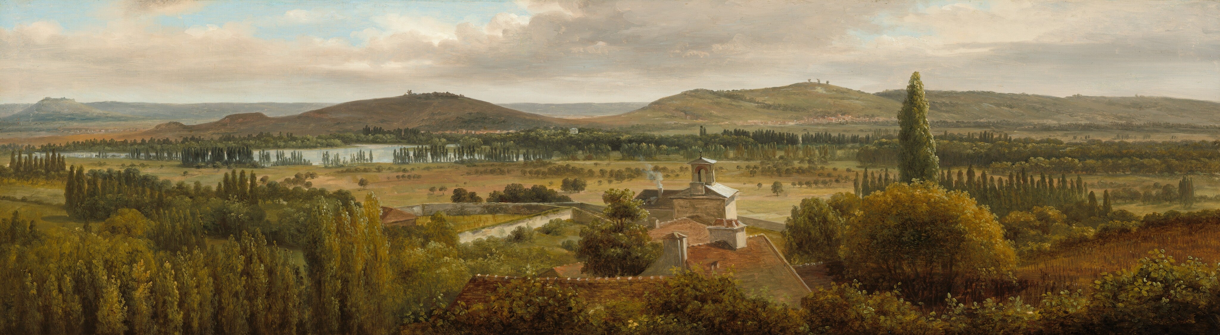 Panoramic Landscape near the River Moselle