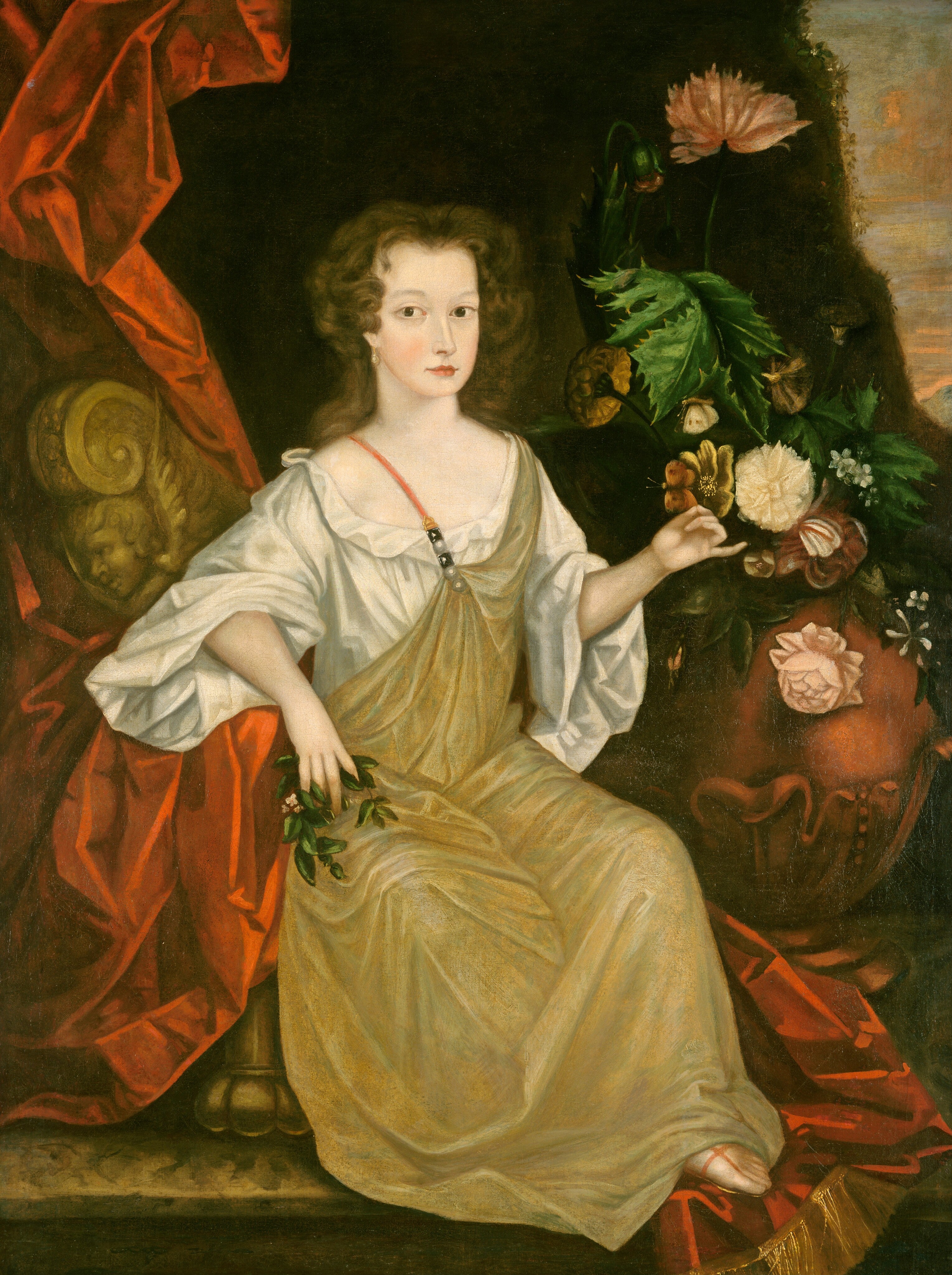 Young Woman with a Butterfly