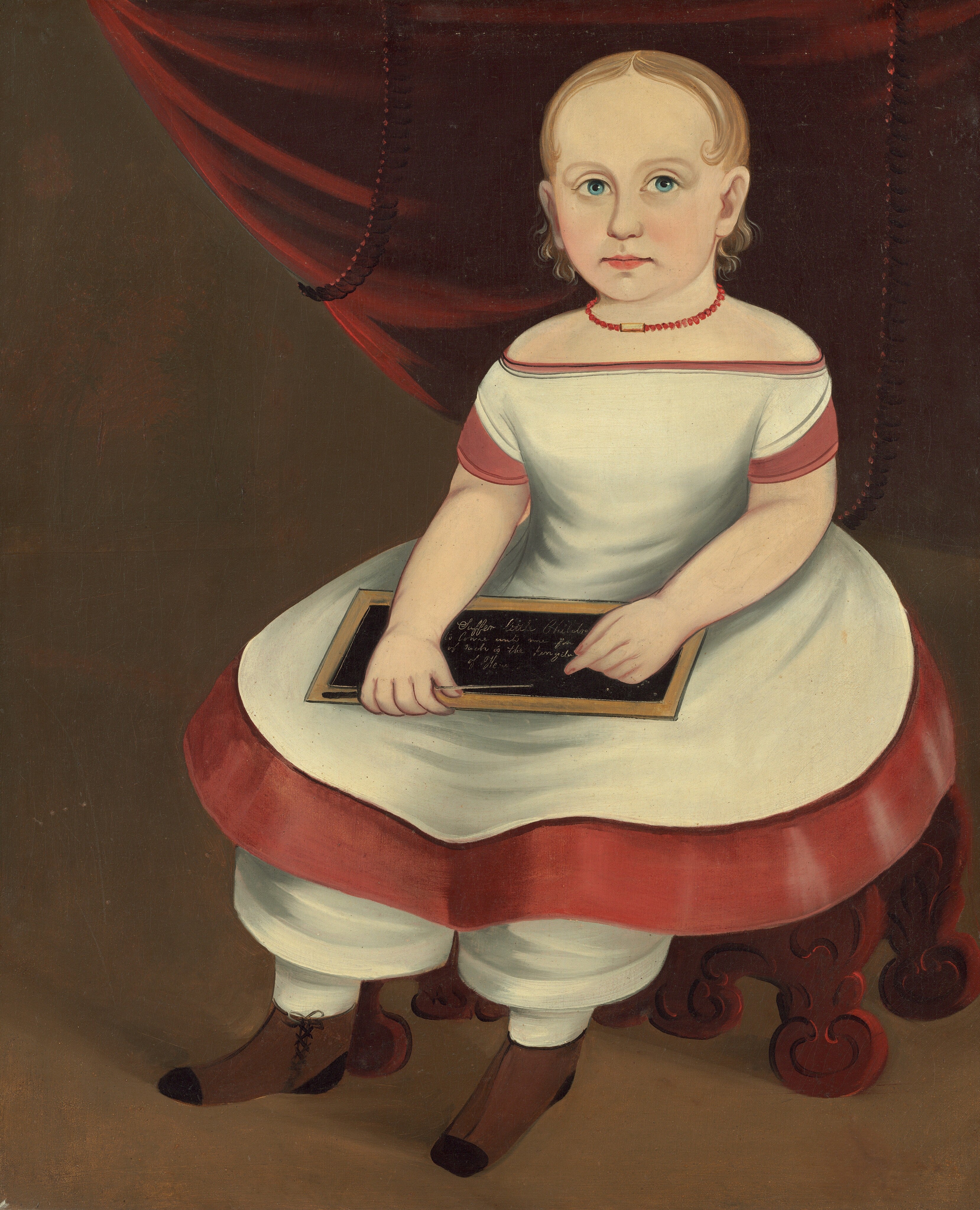 Little Girl with Slate